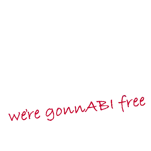 Schwarzer und weißer Grafiktext "PRISON BREAK", mit rotem "we're gonna be free".