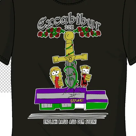 excabibur_tshirt_design_2011 Excalibur, endlich raus aus dem stein design
