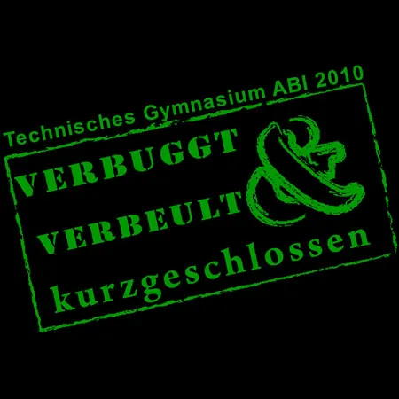 schwarzes_shirt_mit_gruenem_druck Verbuggt, verbeult und kurzgeschlossen design