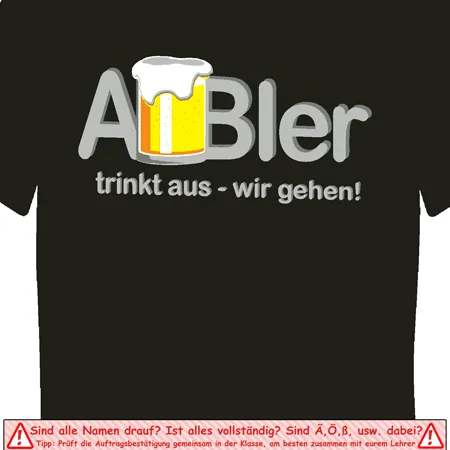 ABIer - Trinkt aus - wir gehen!