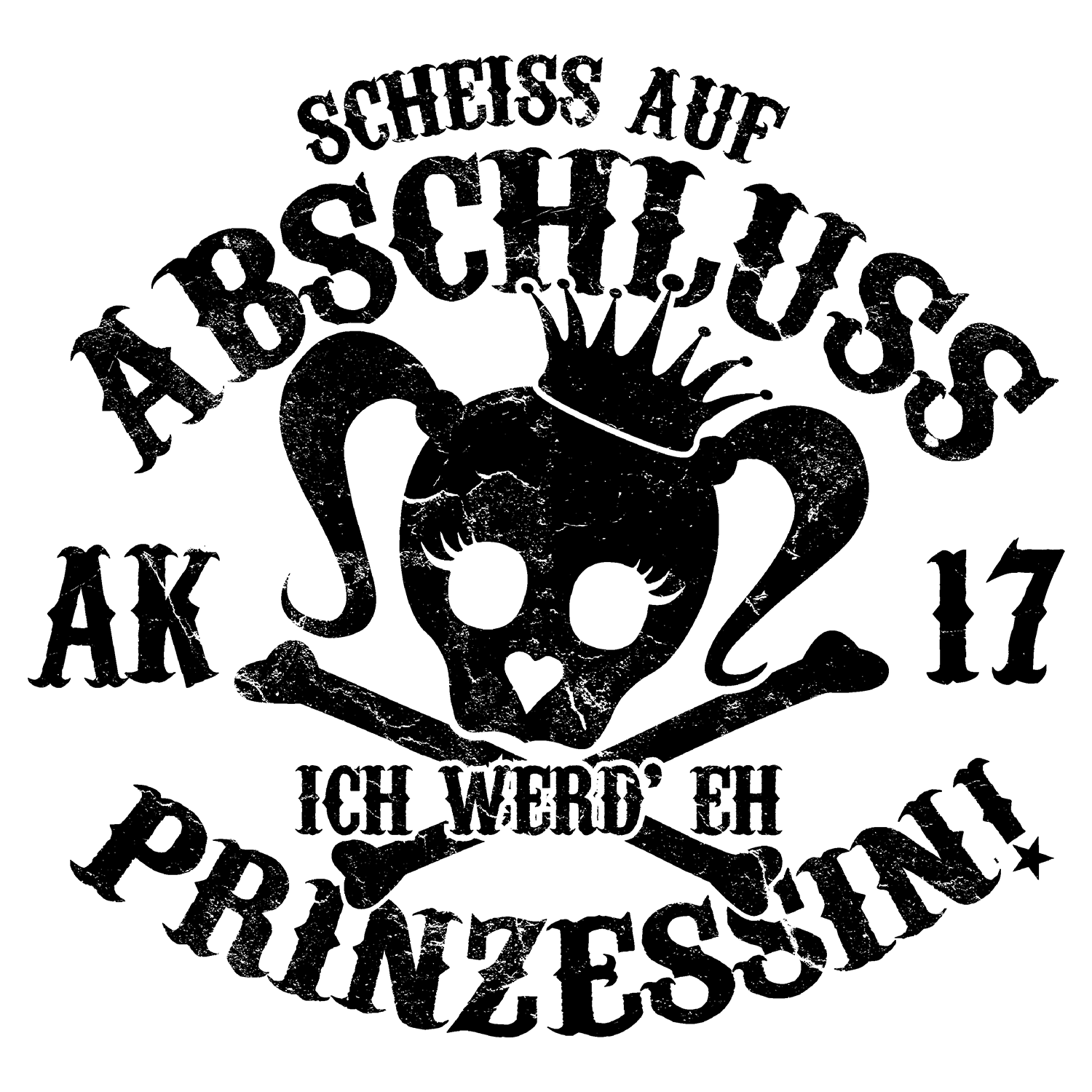 schwarze_quadrate_auf_weissem_hintergrund Prinzessin design