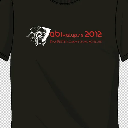 schwarzes_tshirt_mit_aufdruck_abiklasse_2012 abikalypse das beste kommt zum schluss design