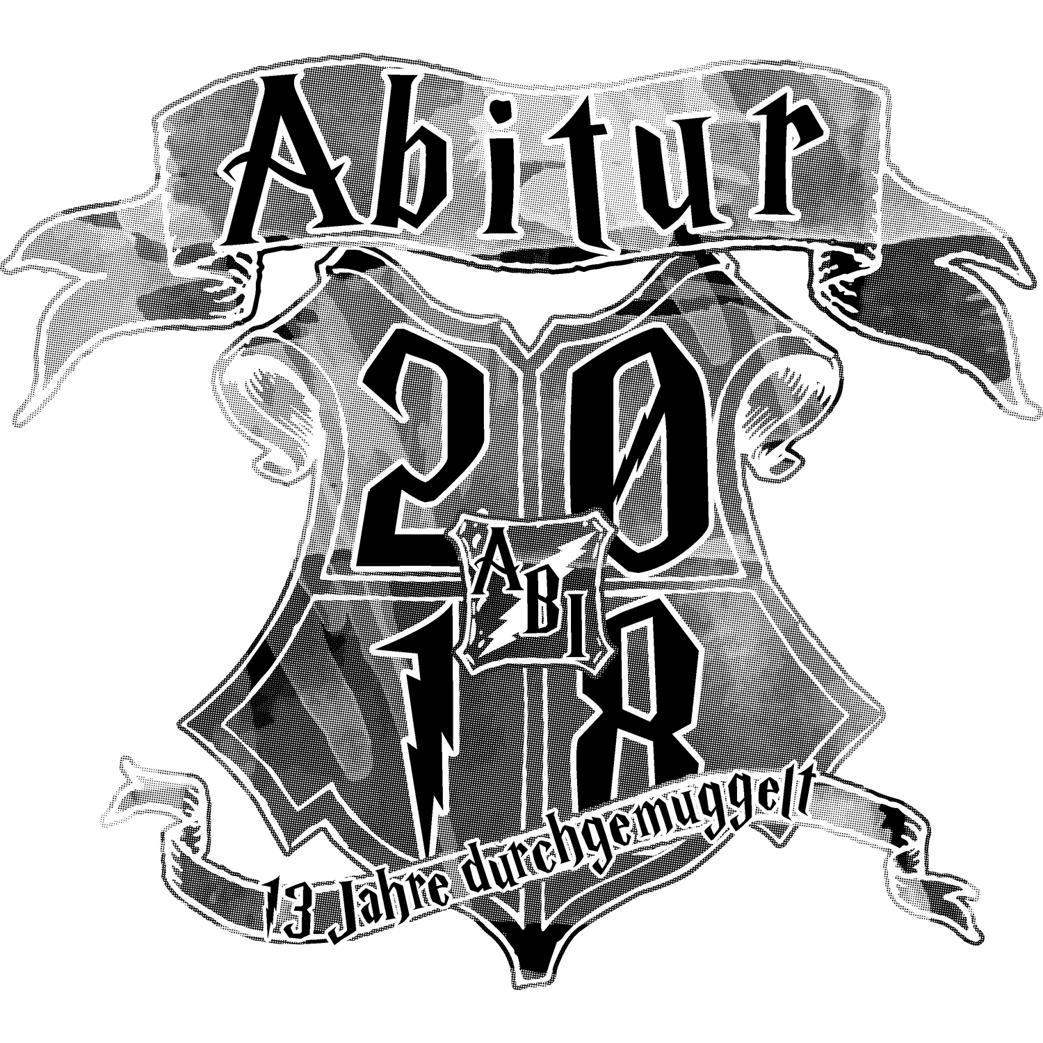 Schwarzes Rechteck mit Unregelmäßigkeiten in der Silhouette.