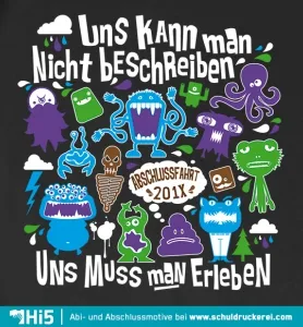 buntes_tshirt_design_abschlussfahrt Unbeschreiblich design