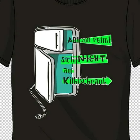 tshirt_mit_kuehlschrank_grafik ABI reimt sich NICHT auf Kühlschrank design