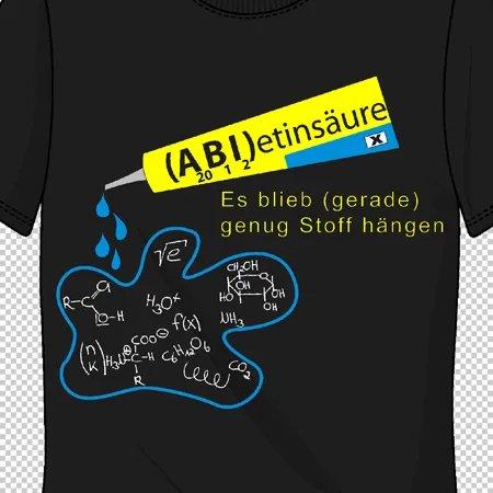 schwarzes_tshirt_mit_chemie_motiv Abietinsäure es blieb (gerade) genug Stoff hängen design