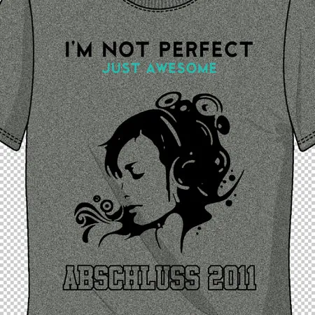 grafik_t_shirt_design_2011 im not perfect just awesome design