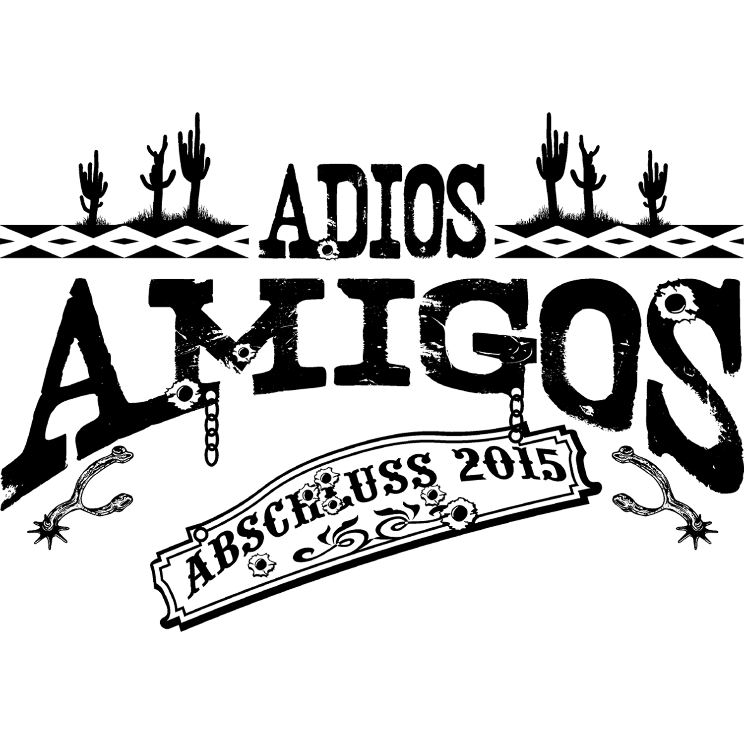 schwarzweiss_geometrisches_muster Adios Amigos design