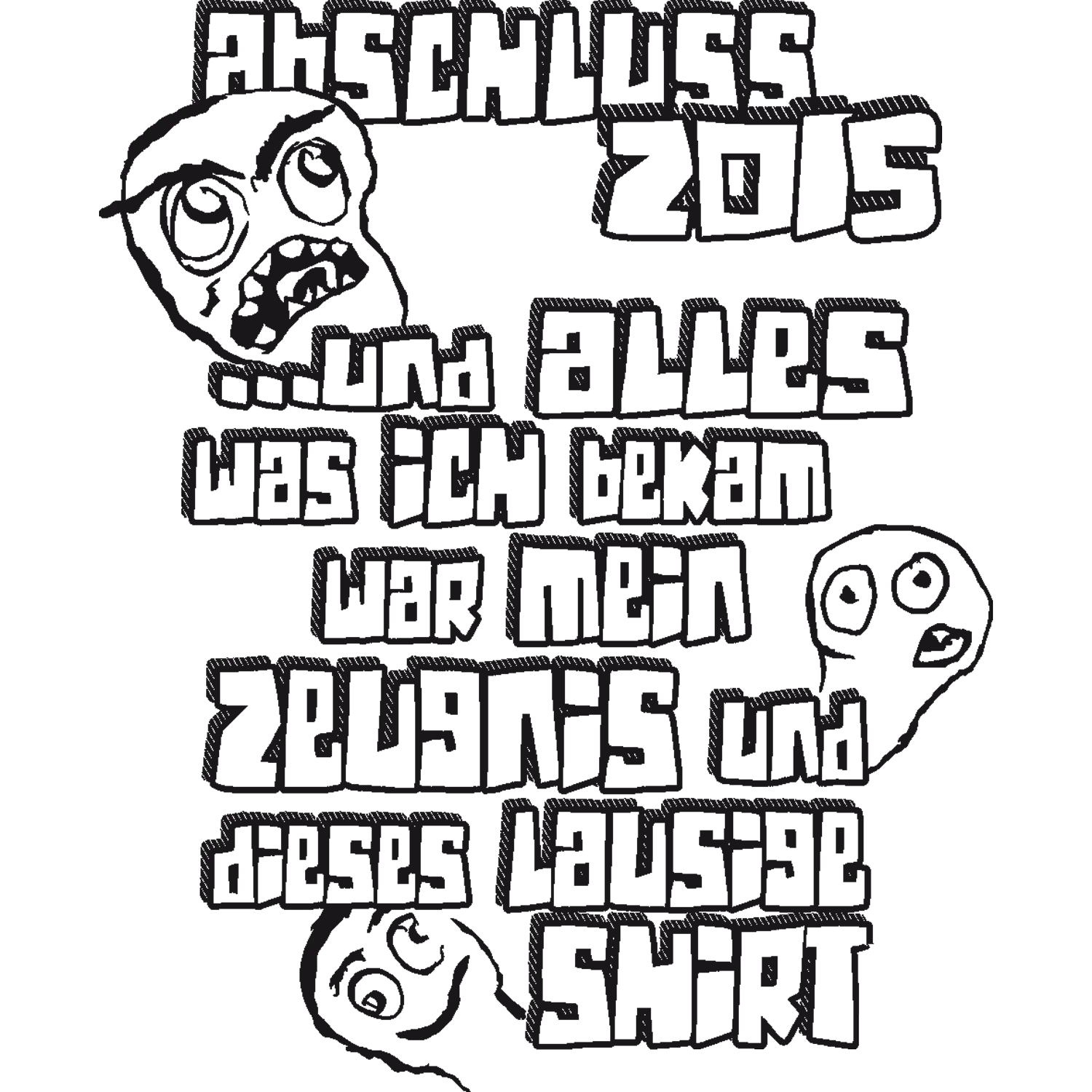 schwarzer_rechteck_block lausiges Shirt design