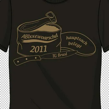 t_shirt_mit_guertelgrafik_2011 ABIxxe woarschd hauptsach belegt design