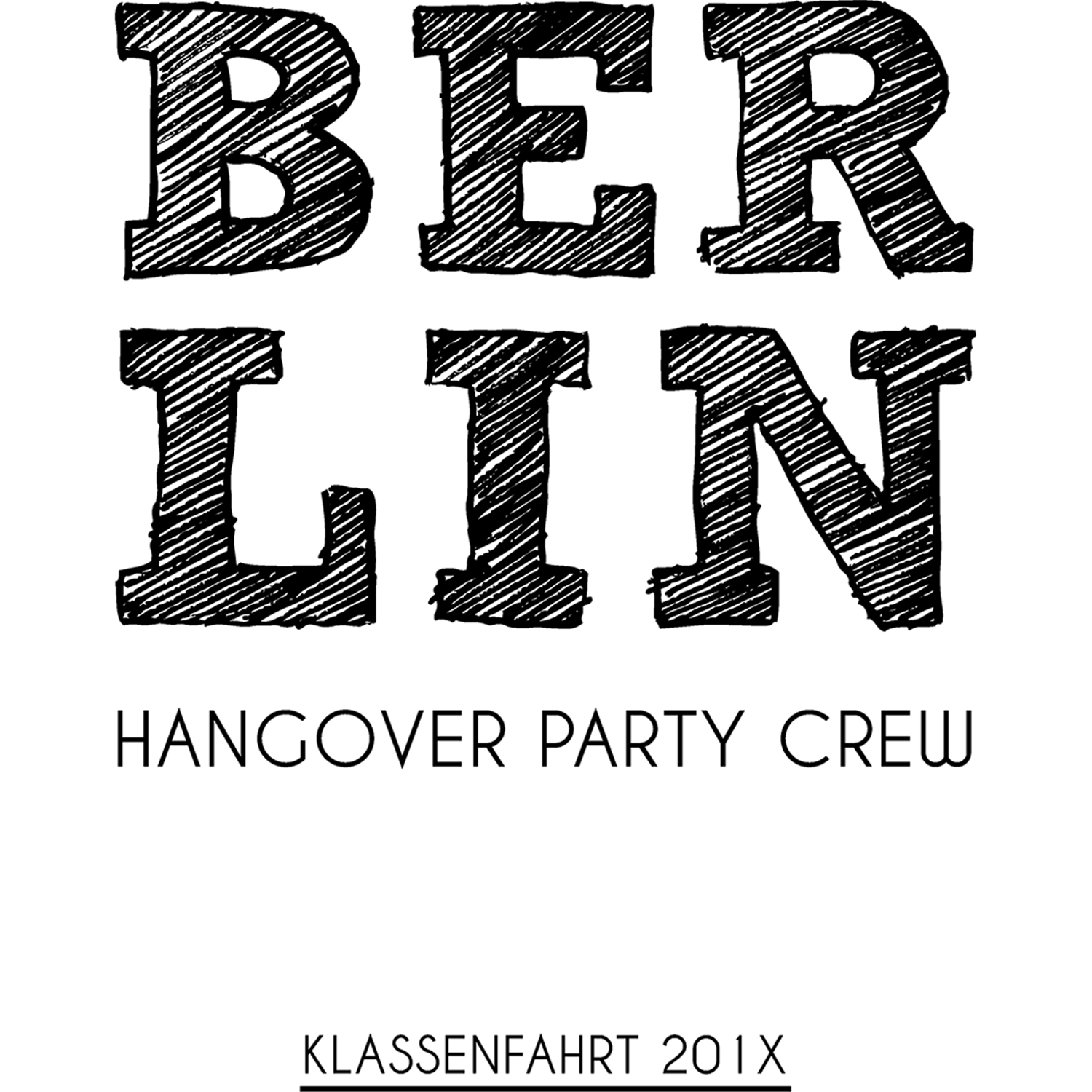schwarze_silhouette_kuchenform Hangover Party Crew design