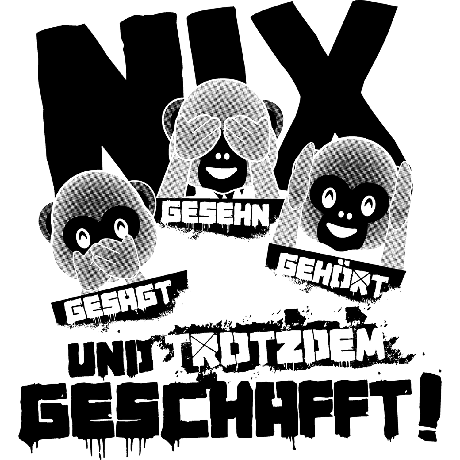 schwarzes_quadrat_mit_weissem_rand Nix gesehn, nix gesagt, nix gehört design