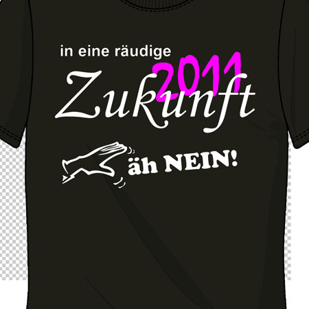 In eine räudige Zukunft Äh nein