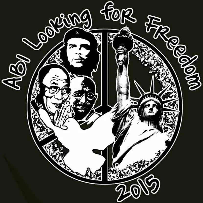 Abi looking fpr freedom 2015 - Ghandi, Che Guevara