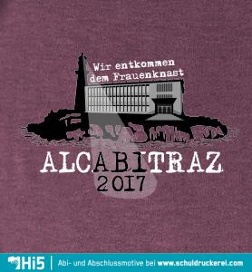 Graphische Darstellung eines Leuchtturms neben einem modernen Gebäude auf einer Insel mit der Inschrift "ABI 2017".