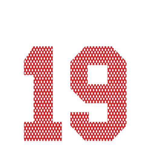 Grauer Hintergrund mit "ABITUR 19" in weißen und roten Zahlen.