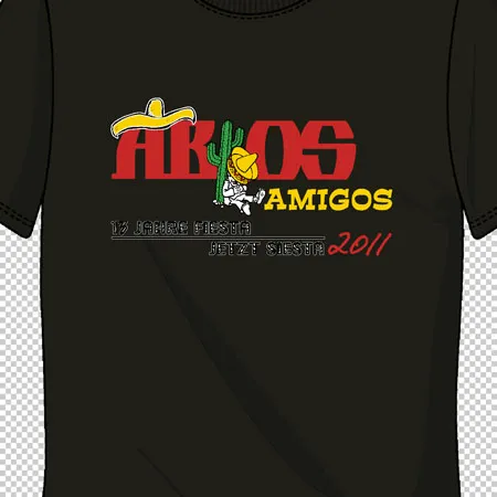 schwarzes_tshirt_mit_aufdruck Abios Amigos design