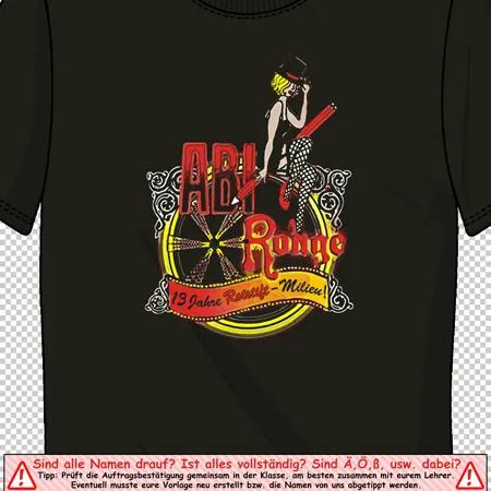 schwarzes_tshirt_mit_motiv_abi_rouge Abirouge - 13 Jahre Rotstiftmilieu! design