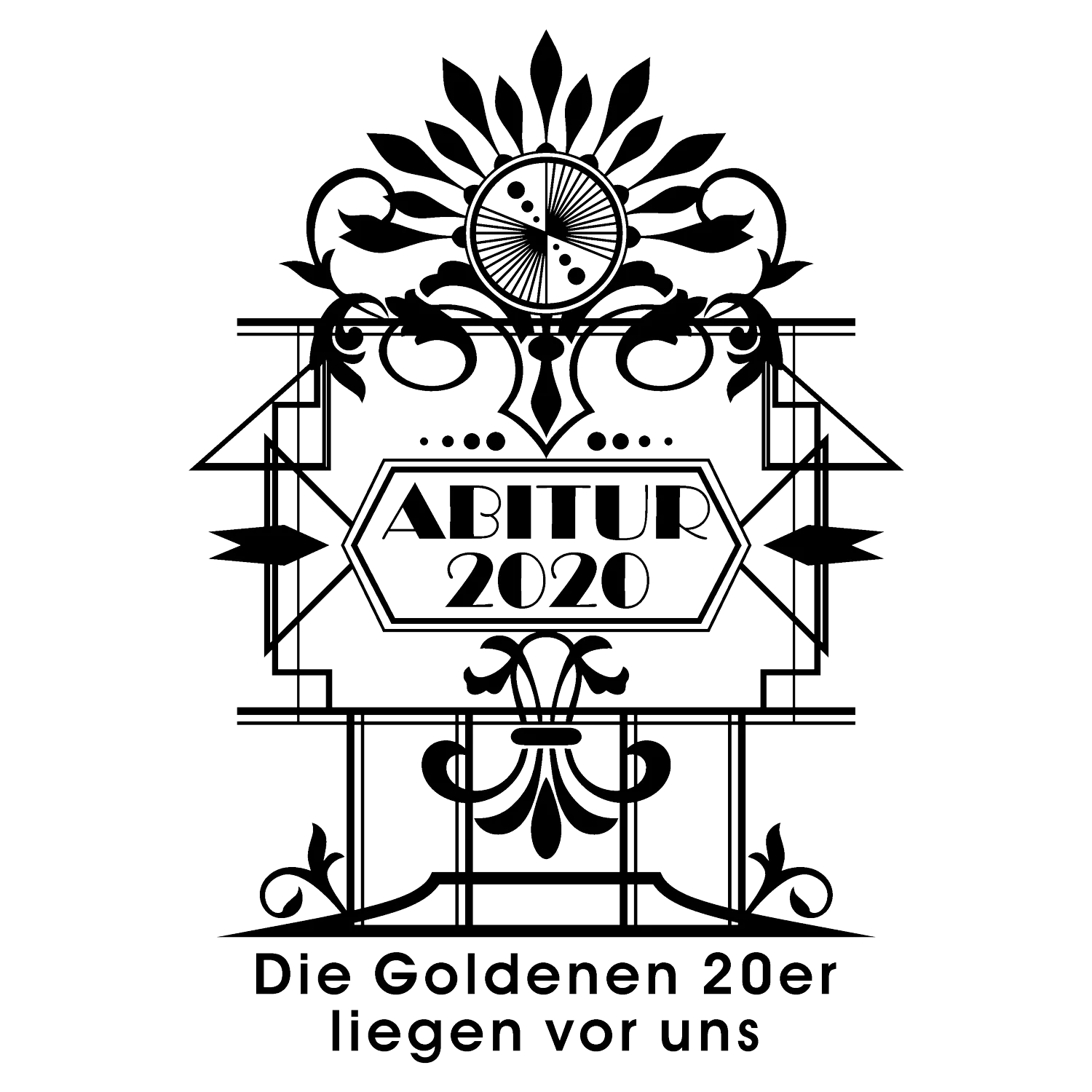 Abitur_2020_Grafik Die Goldenen 20er design