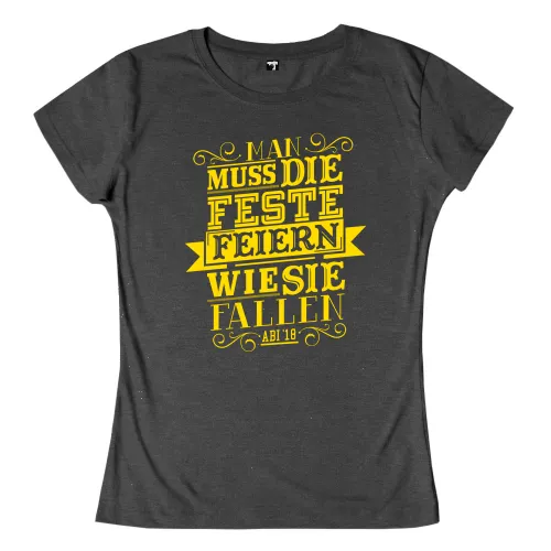 Ein einfaches schwarzes T-Shirt auf weißem Hintergrund.