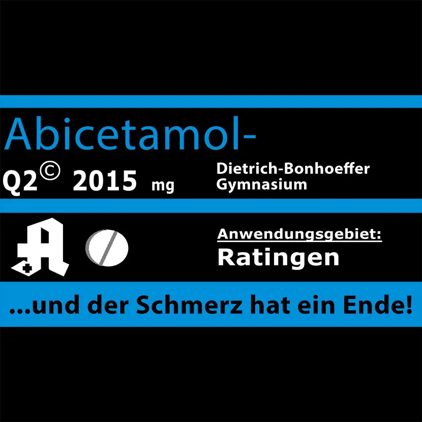 Abicetamol und der Schmerz hat ein Ende design