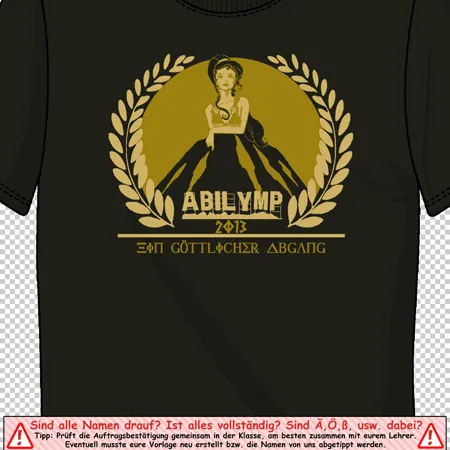 schulabschluss_tshirt_design_2013 Abilymp ein göttlicher abgang design