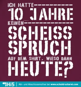 kein Spruch auf Shirt keinen Spruch