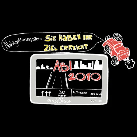 navigationsgeraet_mit_abschlussjahr_2010 nabigationssystem sie haben ihr ziel erreicht design