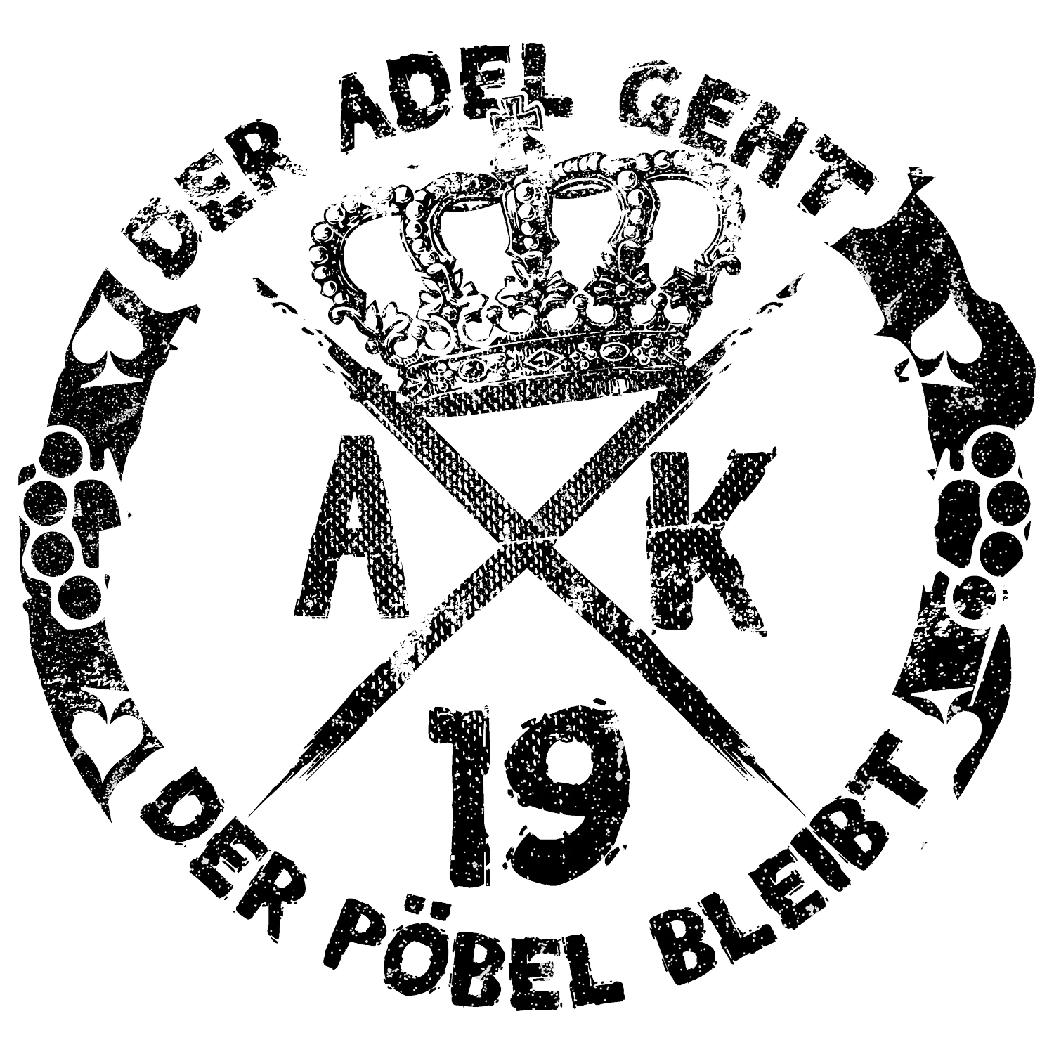 schwarzweiss_grafik_adel_und_poebel Der Adel geht design