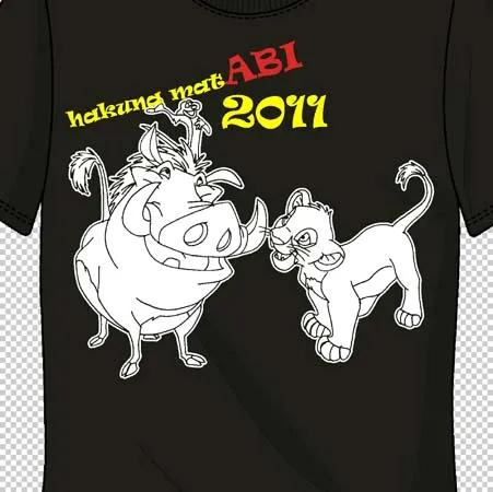 schwarzes_tshirt_mit_zeichenfilmfiguren_und_text_2011 Hakuna MatABI design