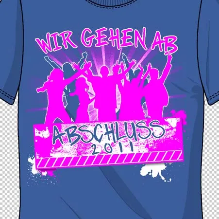 abschlussshirt_2011 Wir gehen ab design