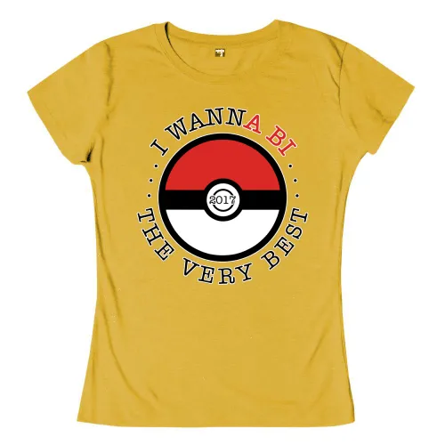 Grafik eines Pokeballs mit Text "I WANNA BE THE VERY BEST" und Jahreszahl 2017 auf gelbem Hintergrund.