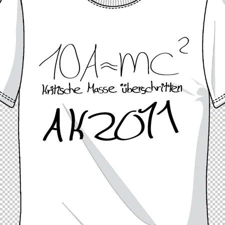 Tshirt_mit_Physik_Aufschrift Kritische Masse überschritten design