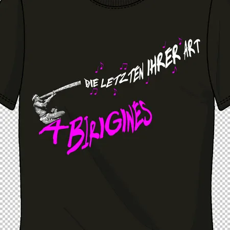 schwarzes_tshirt_mit_schriftzug_und_axt Abirignenes die letzten ihrer Art design