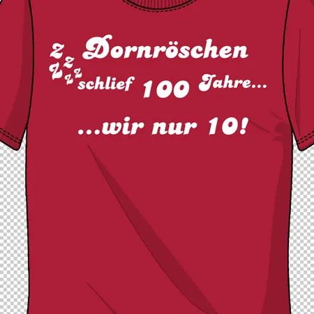 Dornröschen schlief 100Jahre wir nur 10