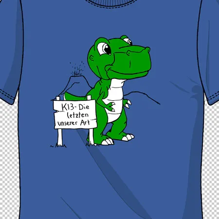 Kinder_T_Shirt_mit_Dinosaurier_Design ki3 die letzten unserer art design