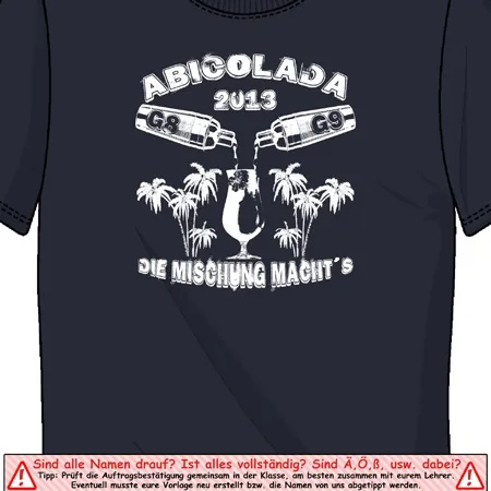 t_shirt_design_abicolada_2013 Abicolada - Die Mischung machts! design