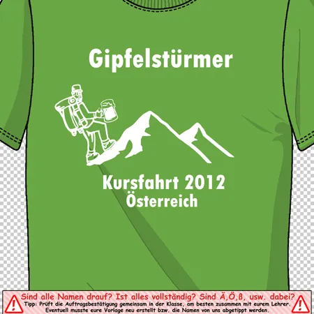 Gipfelstürmer - Kursfahrt 2012