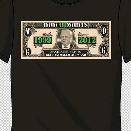 dollarnote_tshirt_design Homo abinomicus maximaler erfolg bei minimalem aufwand design