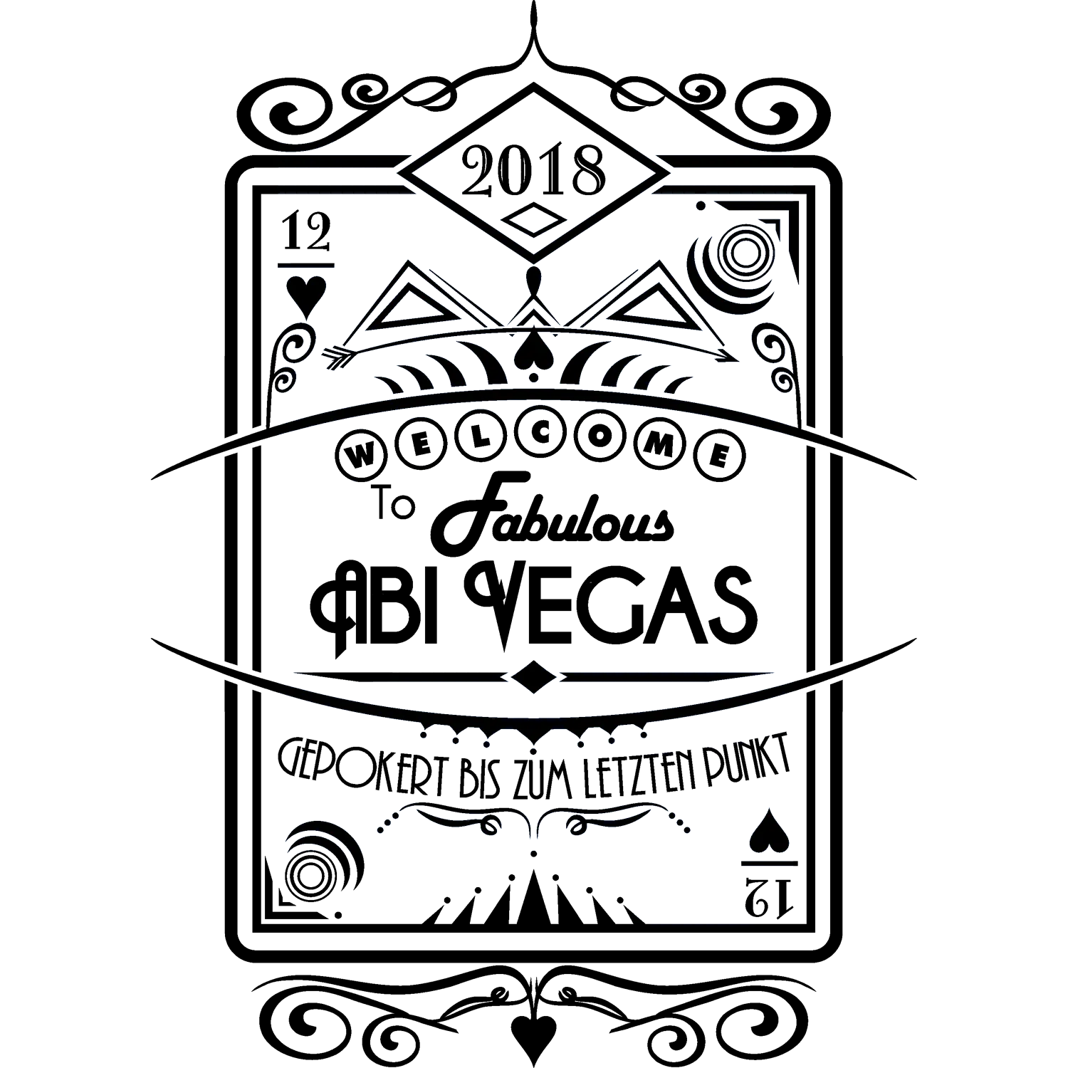 grafik_willkommen_schild_schwarz_blau Abi Vegas design