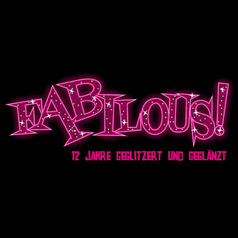 fabulous_glitzer_text 12 Jahre geglitzert und geglänzt design