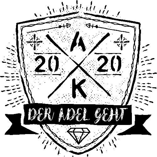 Ein einfaches, geometrisches schwarzes Kreuz auf weißem Hintergrund.