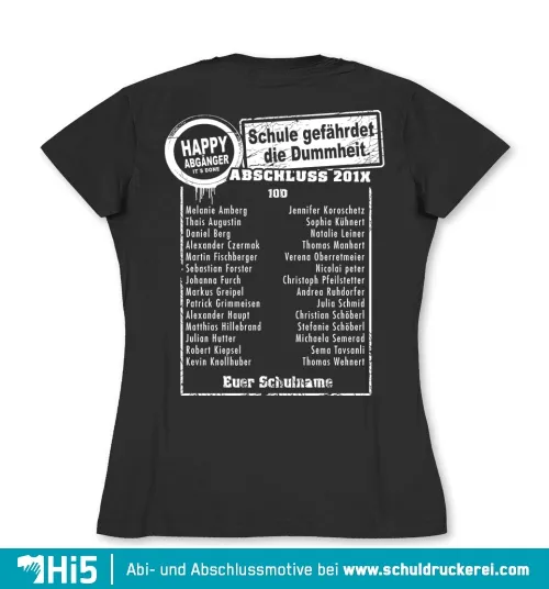 Schwarzes T-Shirt von vorne mit sichtbaren Falten und klaren weißen Linien auf Brusthöhe.