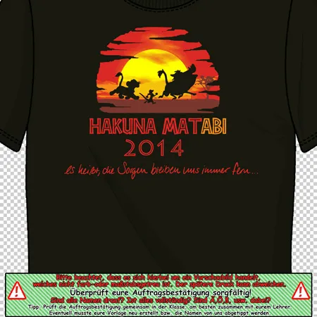 t-shirt_mit_hakuna_matata_design_2014 Hakuna Matabi design