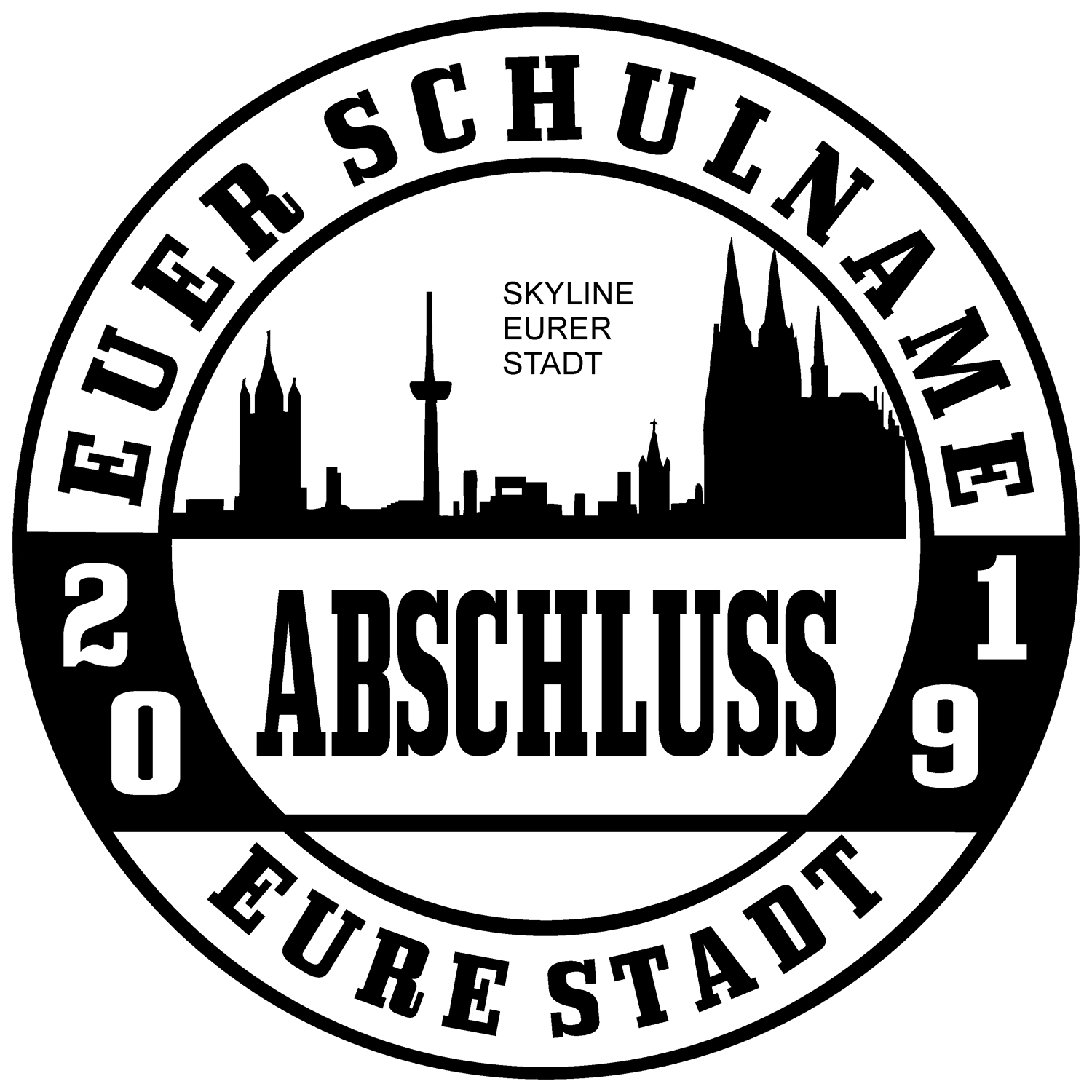 Geometrische Form, die einem schwarzen Quadrat mit welligen Außenrändern ähnelt.