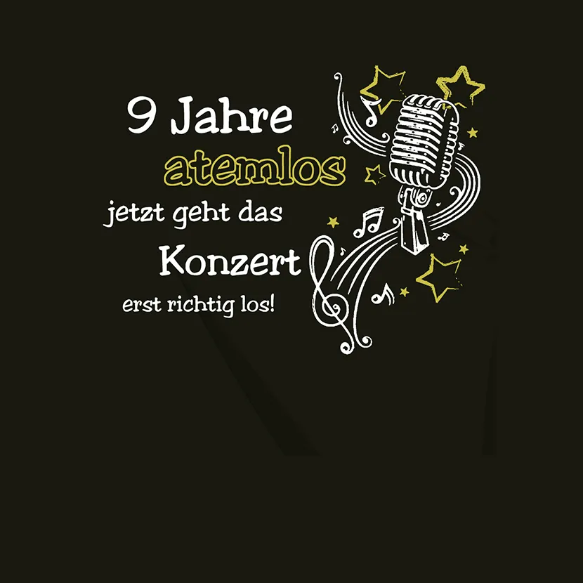 9 Jahre atemlos jetzt geht das Konzert erst richtig los