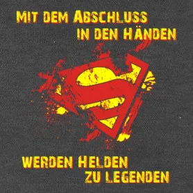 abschluss_superhelden_shirt Mit dem Abschluss in den Händen design
