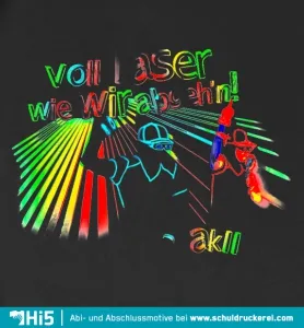 Voll Laser...