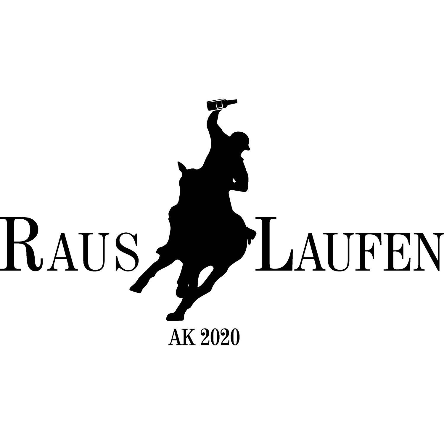 schwarz_weiss_kreuz Raus Laufen Flasche design