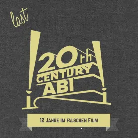 Moderne grafische Parodie des 20th Century Fox Logos mit humorvollem Text.